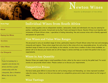 Tablet Screenshot of newton-wines.com